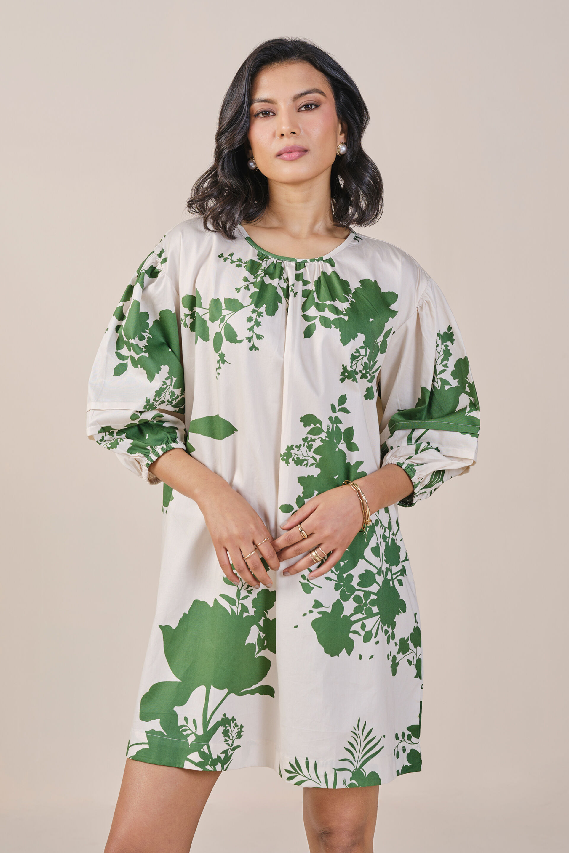 Tropic Blossom Dress, White, image 2