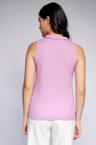 4 - Lilac Solid Shirt Style Top, image 4