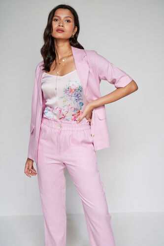 Pink Floral Straight Set-3, Pink, image 4
