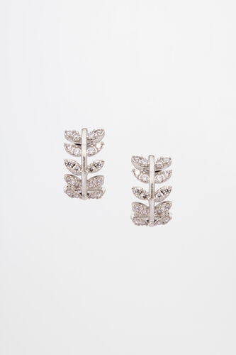 Silver Brass Earring, , image 1