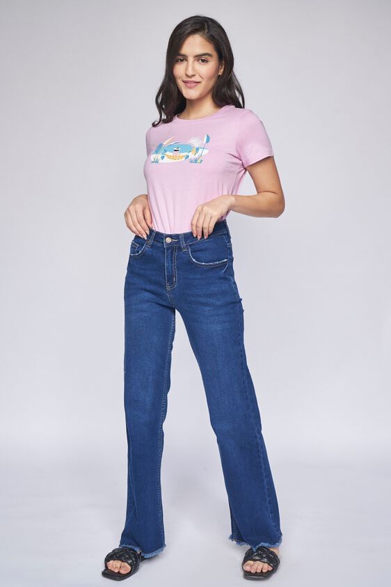 3 - Lilac Graphic Straight Top, image 3