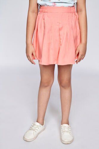 3 - Coral Solid Flared Skirt, image 3