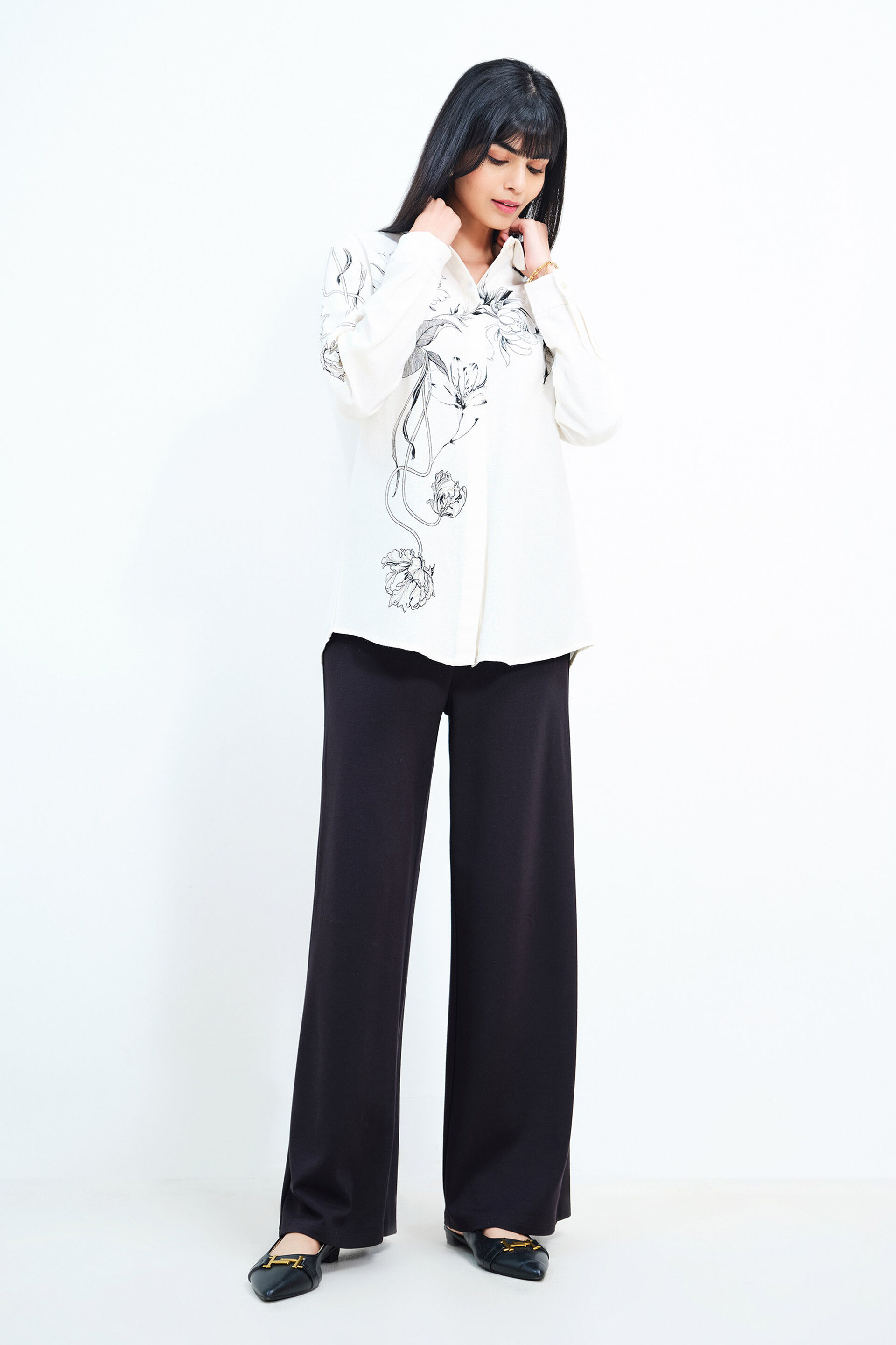 Timeless Cream Shirt, White, image 2