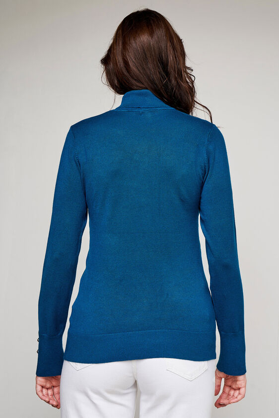 Teal Solid Straight Top, Teal, image 4