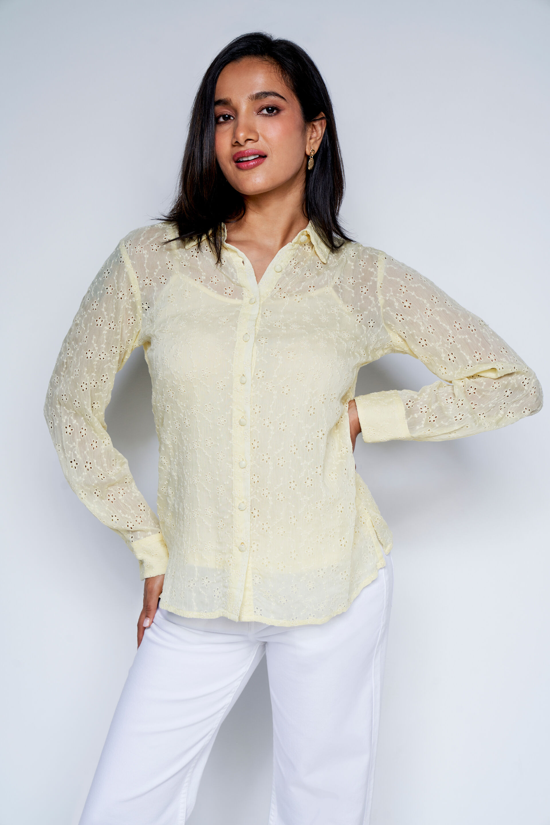 Yellow Marshmallow Top, Yellow, image 1