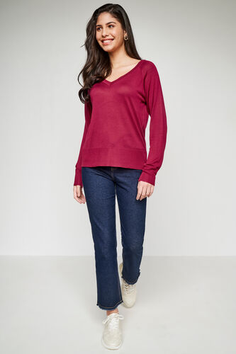 Solid Straight Top, Red, image 2