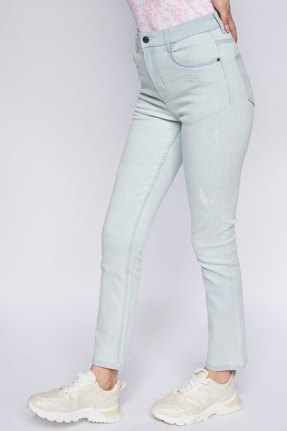 3 - Light Blue Solid Straight Bottom, image 3