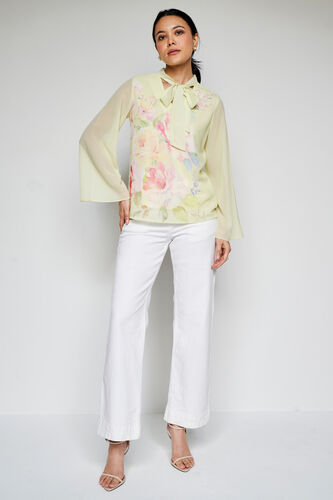 Full Of Life Floral Top, Green, image 2