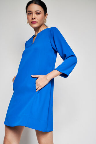 Work Buddy Straight Dress, Blue, image 8