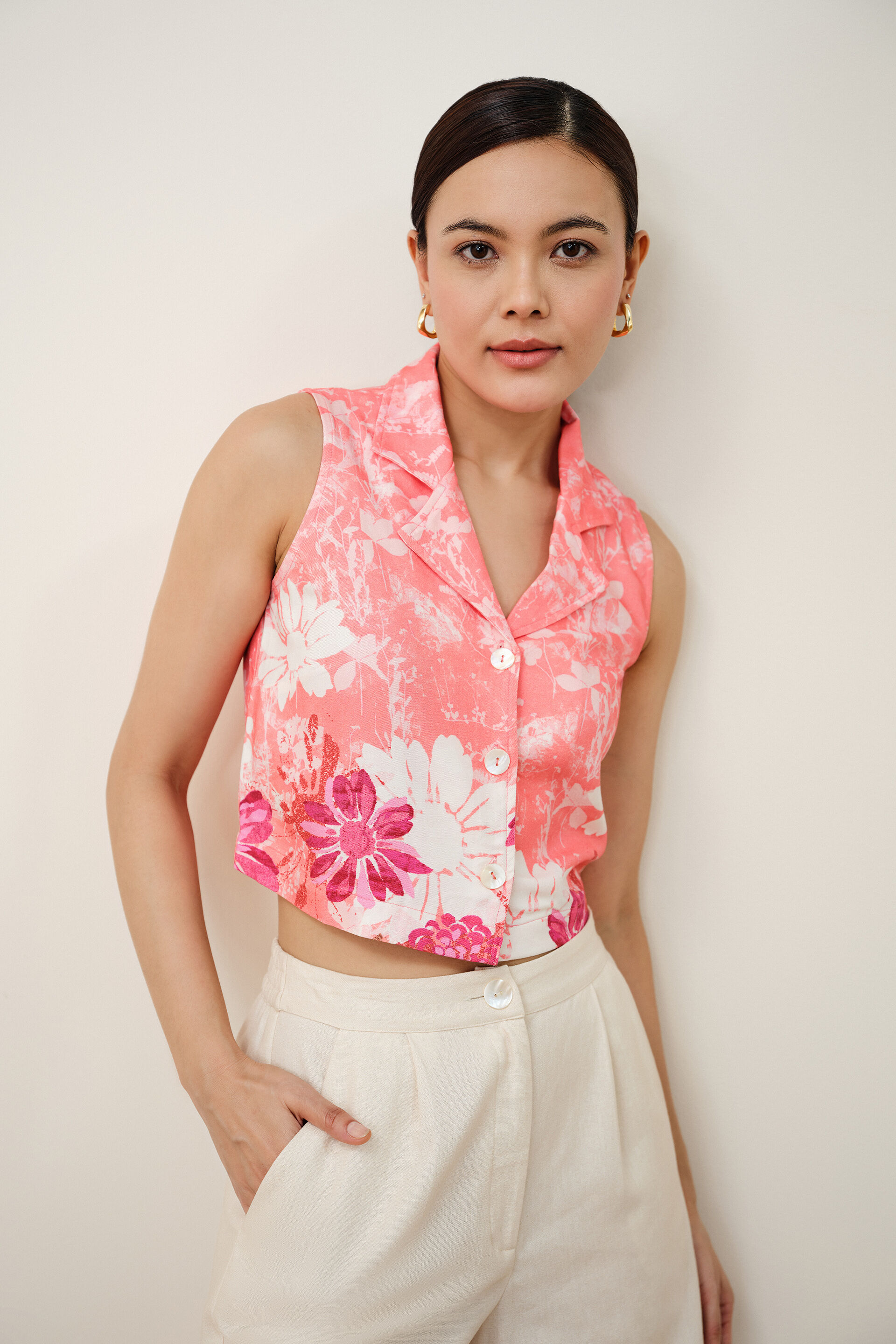 Pink Petal Top, Pink, image 1