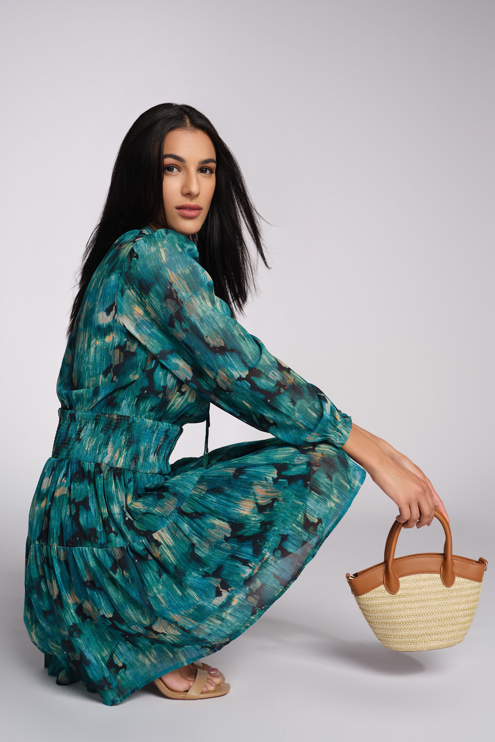 Enchanted Grove Dress, Green, image 4