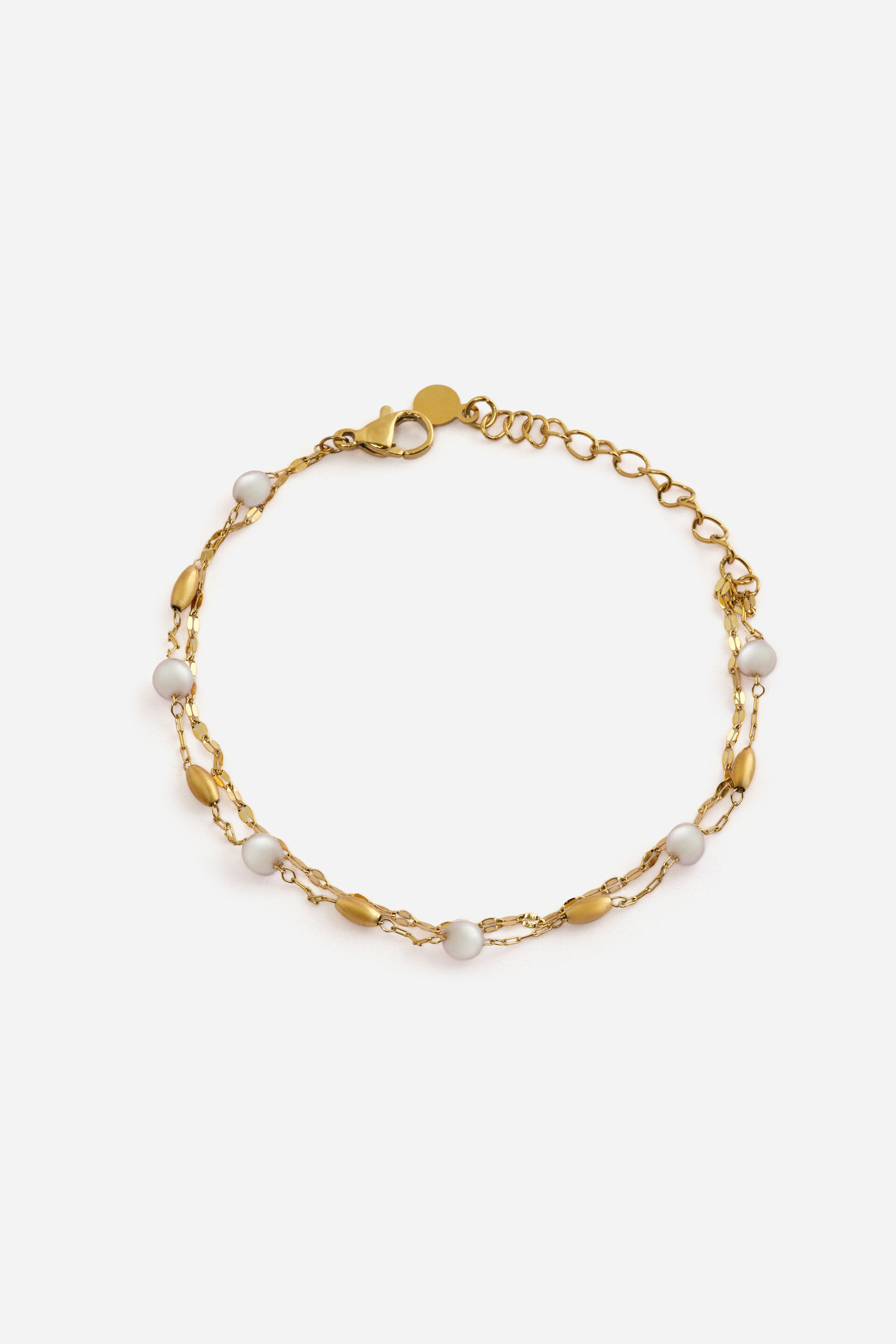 Round Pearl Charm Bracelet, , image 1