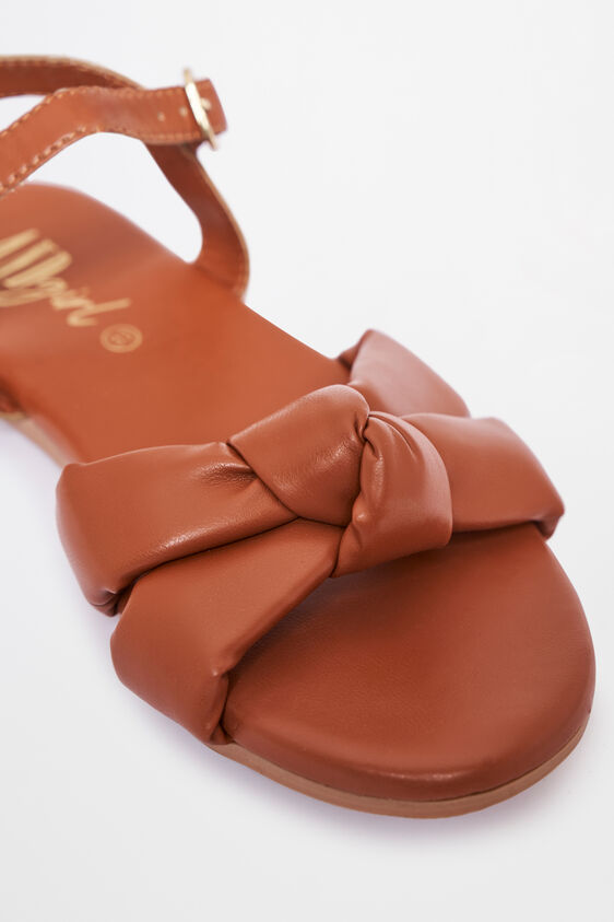 Black Contemporary Sandal, Tan, image 3