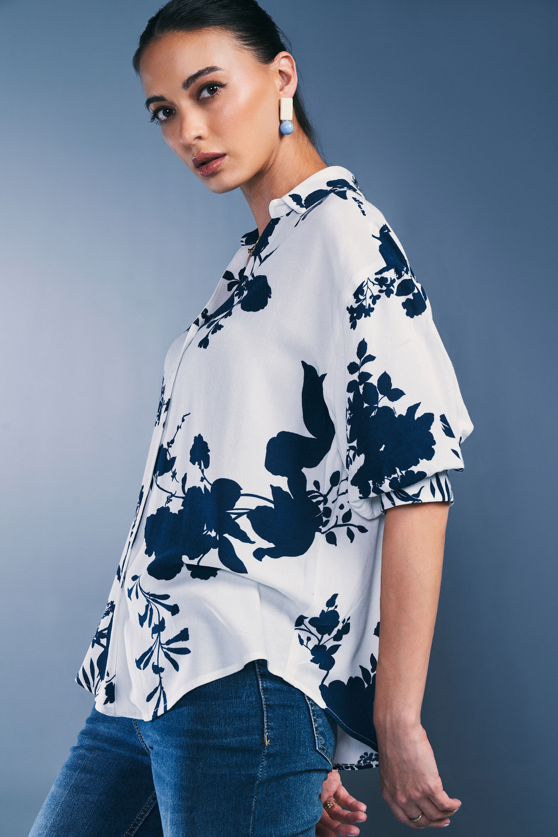 Monochrome Harmony Shirt, White, image 5