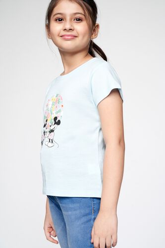 2 - Powder Blue Graphic Straight Top, image 2