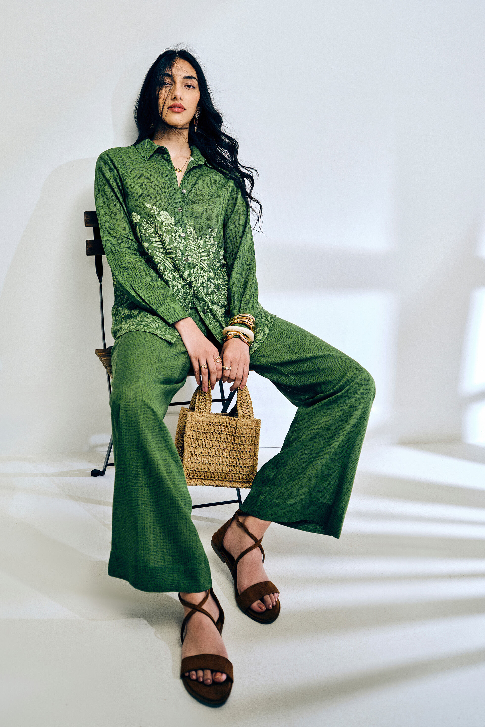 Meadow Muse Co-ord Set, Green, image 2