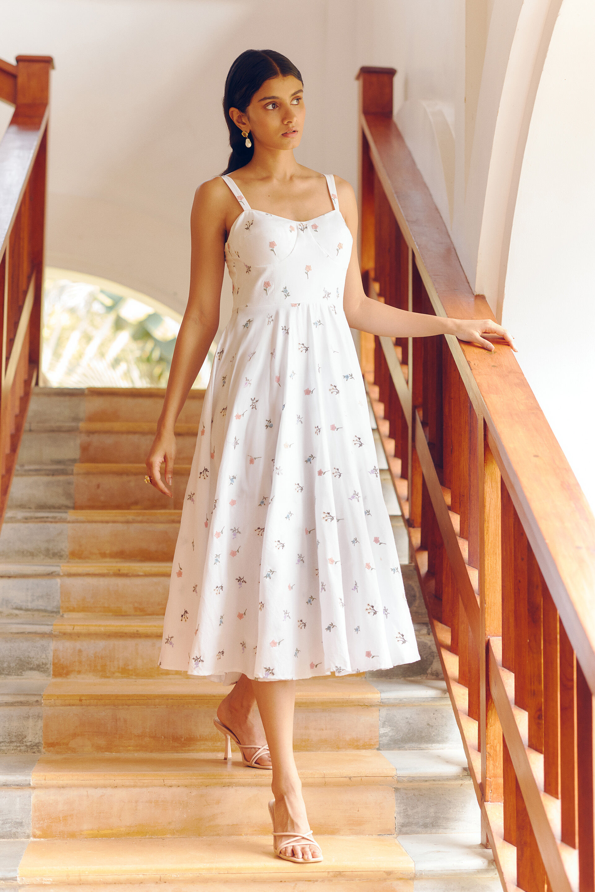 Alda Dress, White, image 1