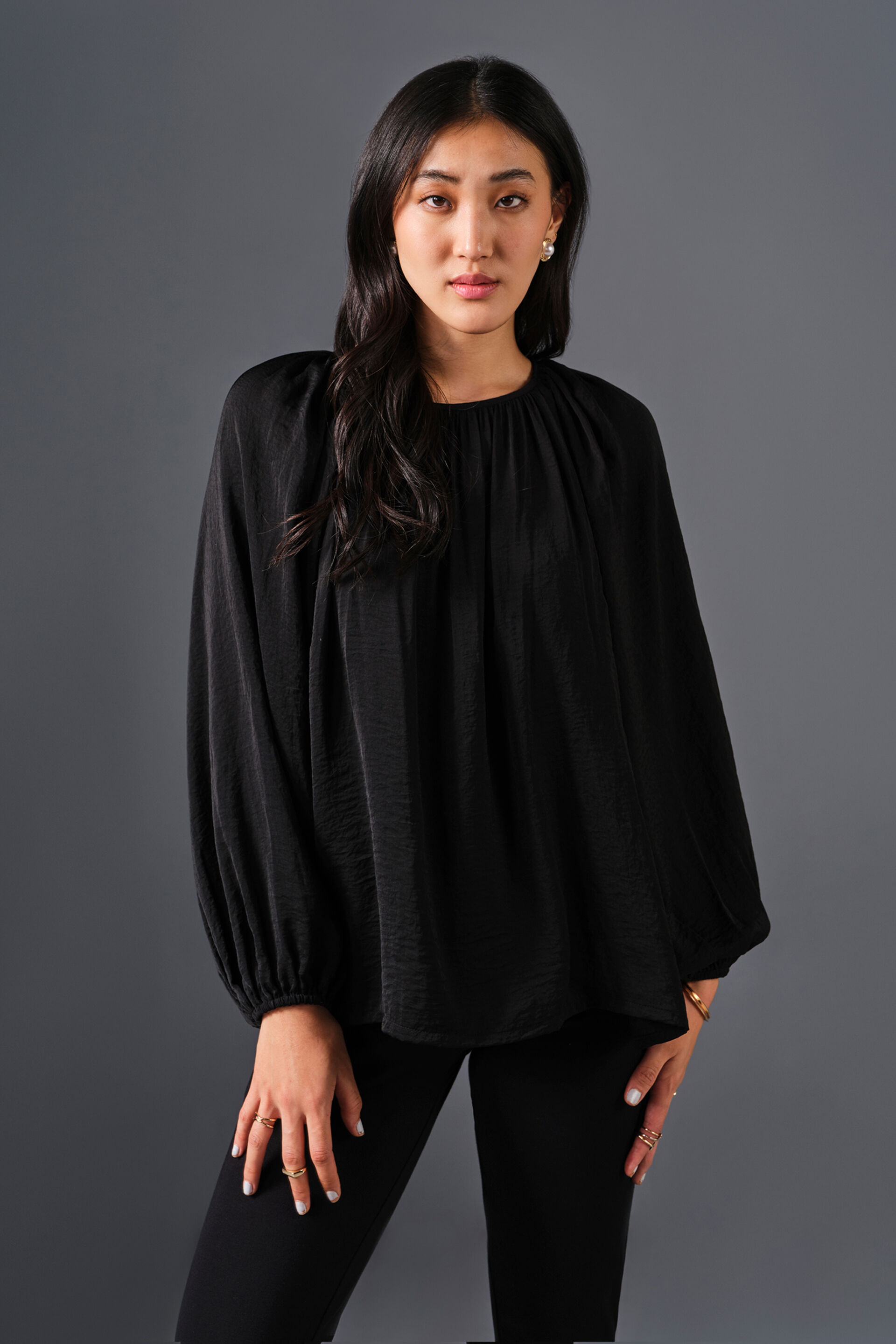 Luna Top, Black, image 1