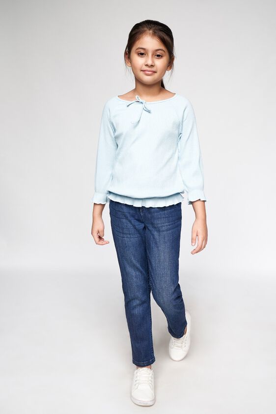 2 - Powder Blue Solid Straight Top, image 2