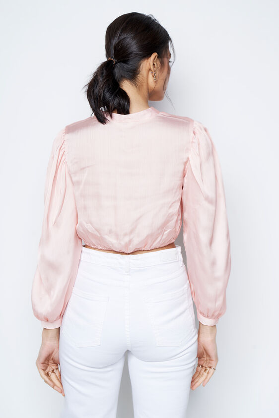 Twinkle and Shine Crop Top, Peach, image 8