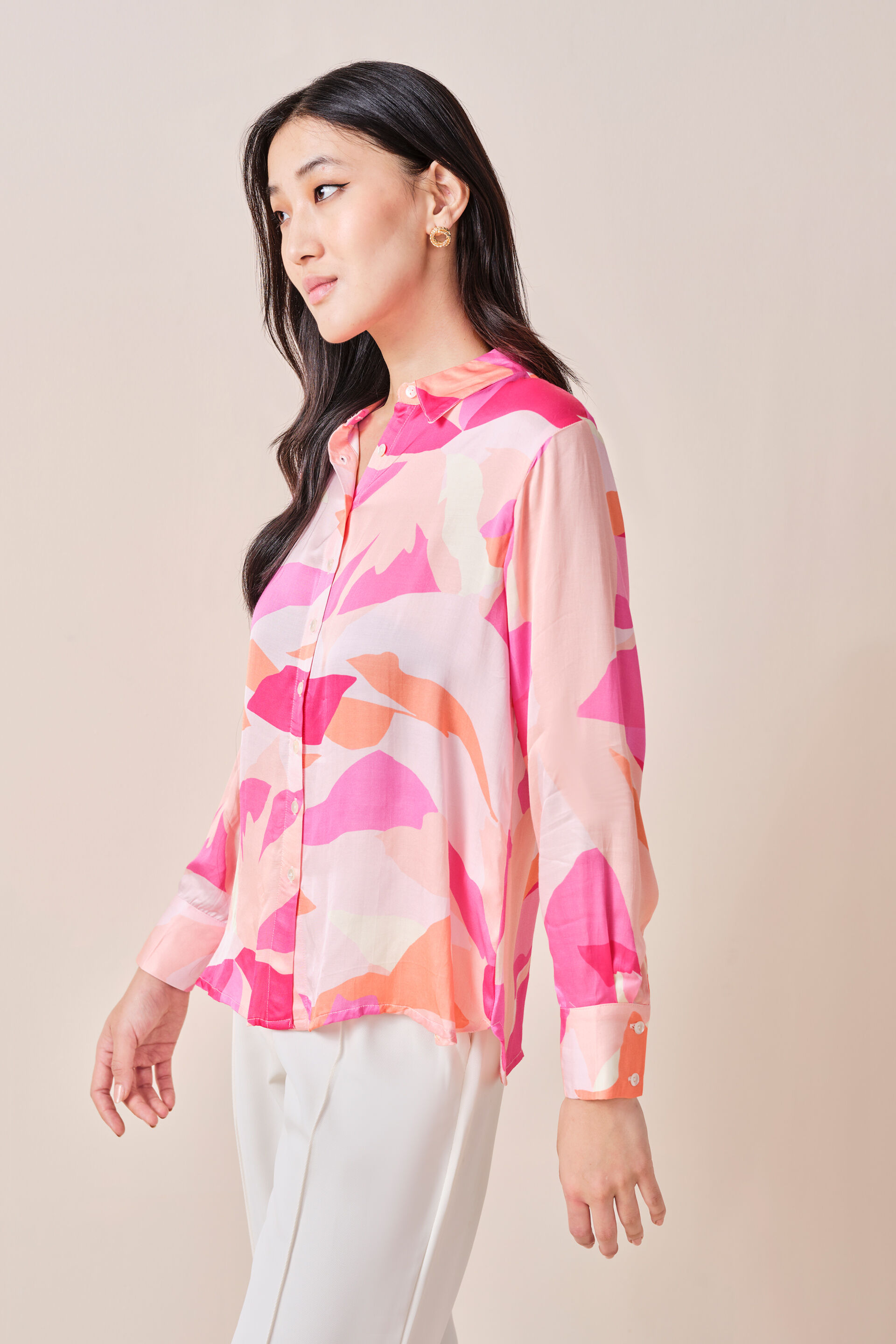 Terraza Viscose Shirt, Pink, image 4