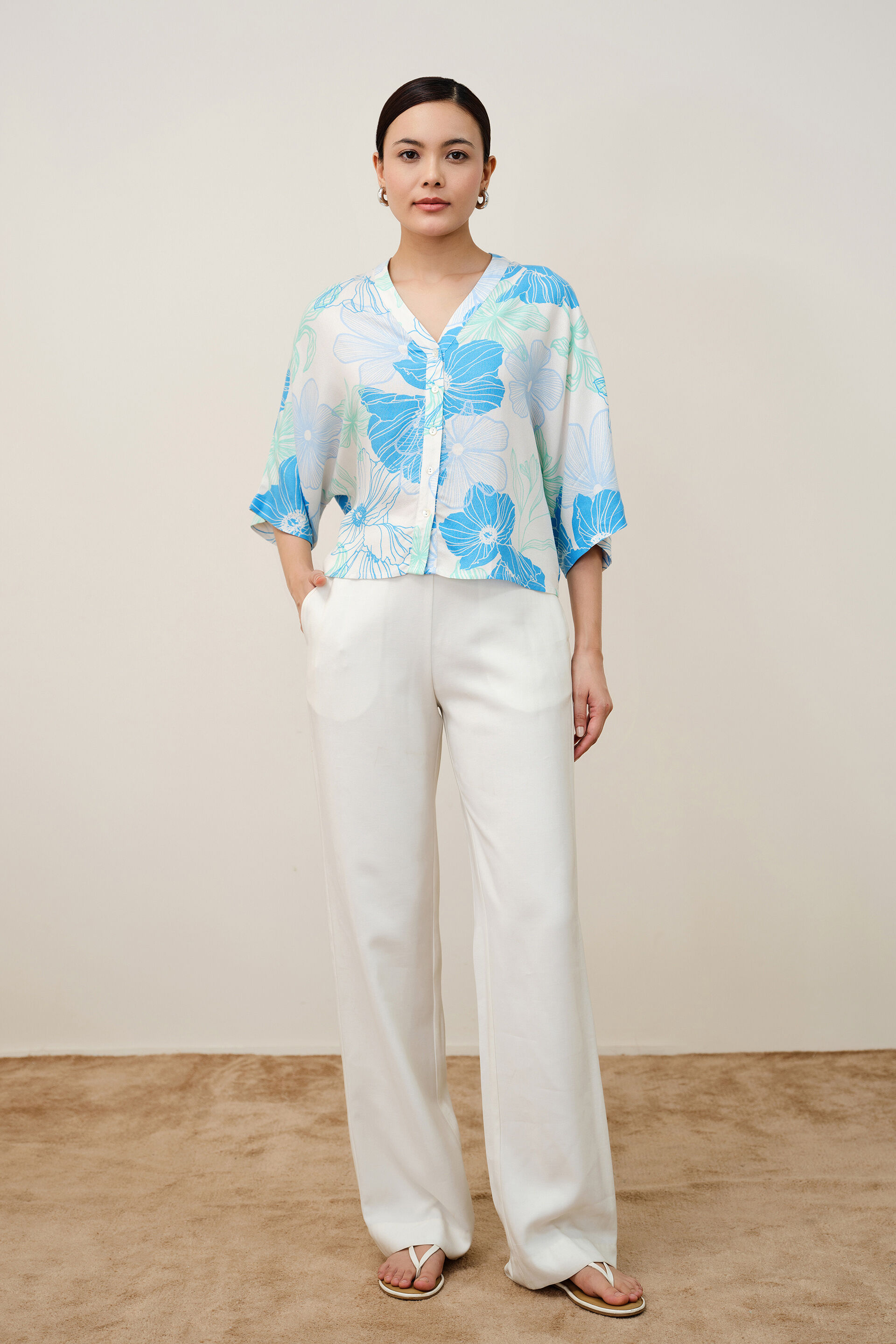 Flora Top, Blue, image 2