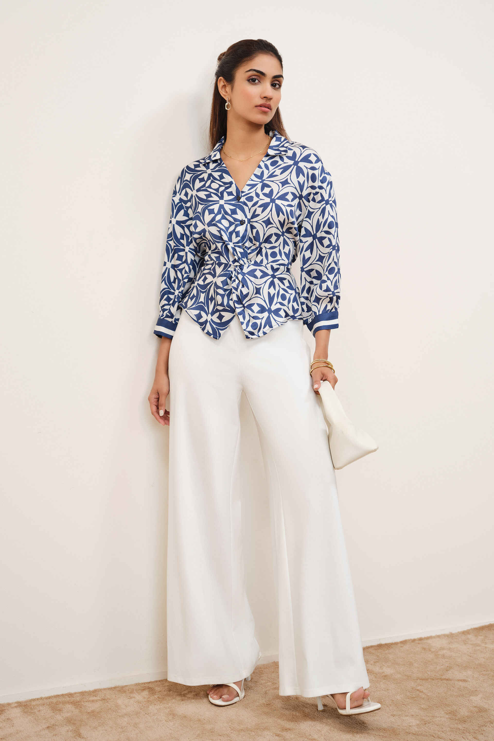 Cheryl Blue Modal Top, Blue, image 2