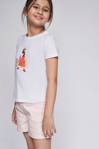 2 - White Graphic Straight Top, image 2