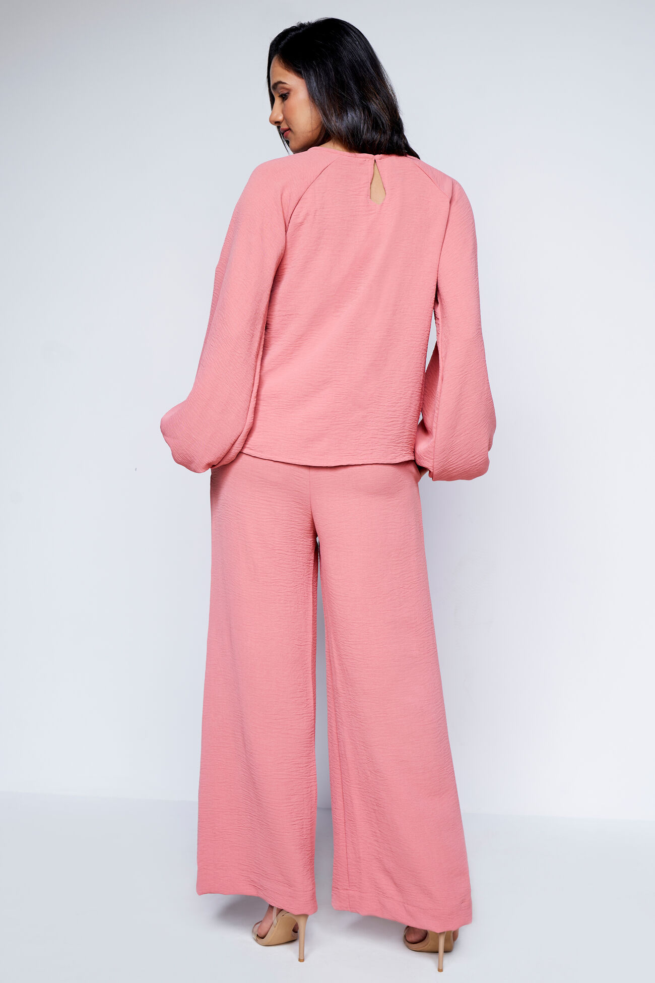 Solid Black Coord Set, Peach, image 9