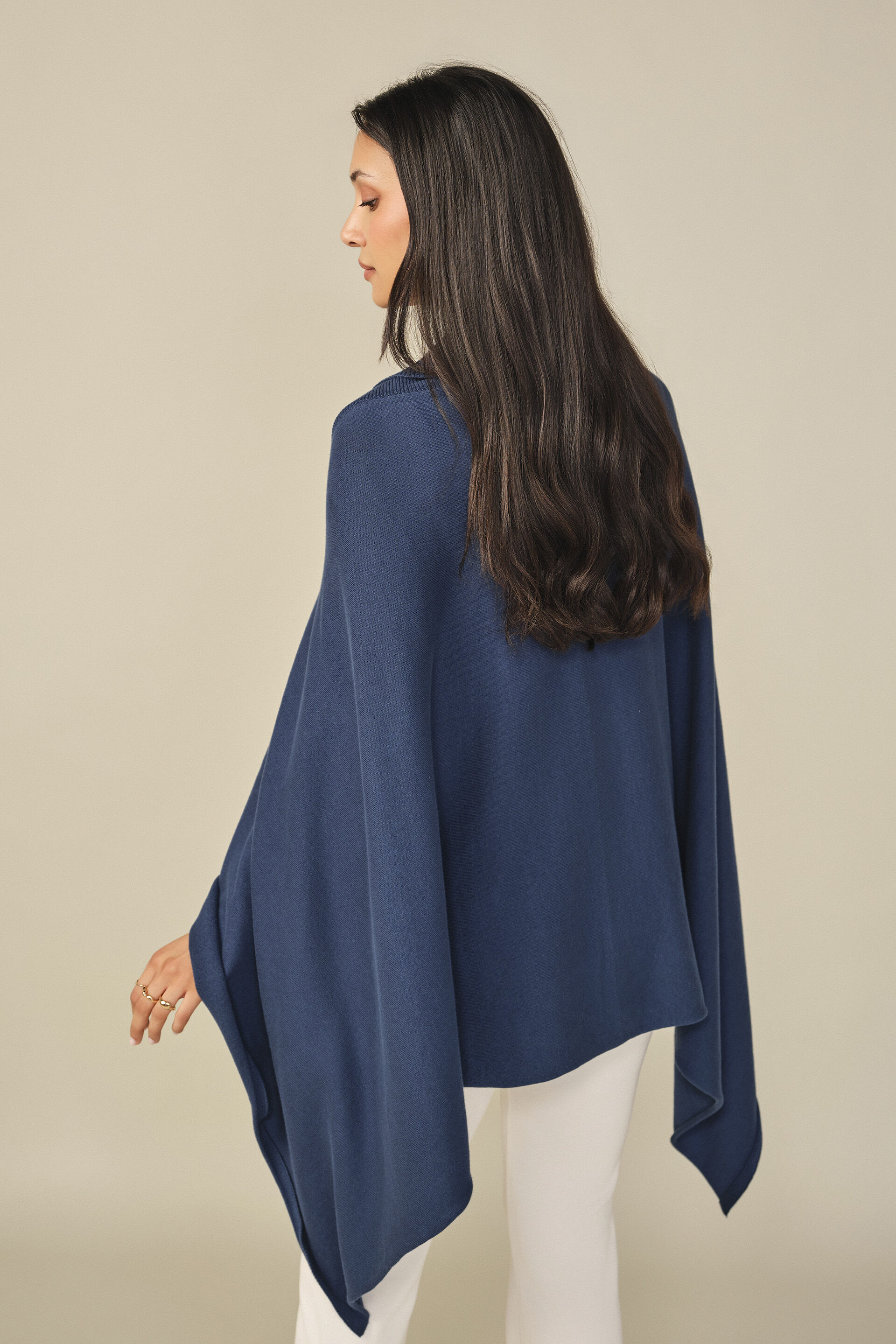 Relaxed Cotton Overlayer in Navy, Navy, image 6