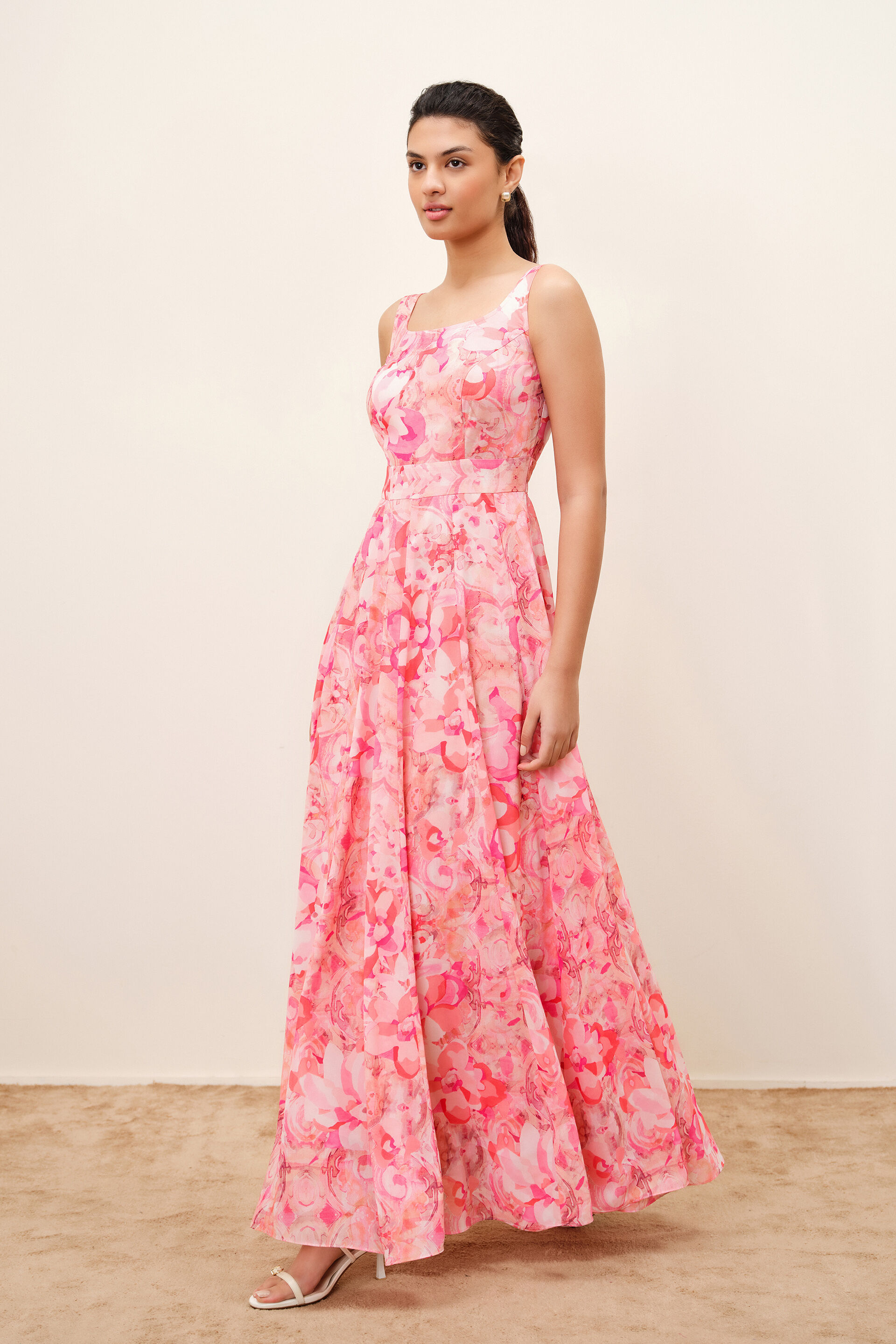 Shades of Pink Maxi Dress, Pink, image 2