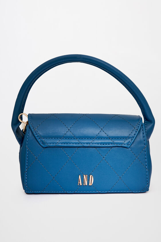 Teal Polyurethane Ladies Purse L, , image 3