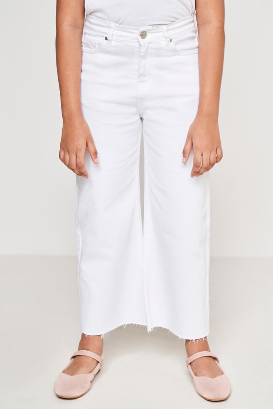 White Solid Straight Bottom, White, image 1