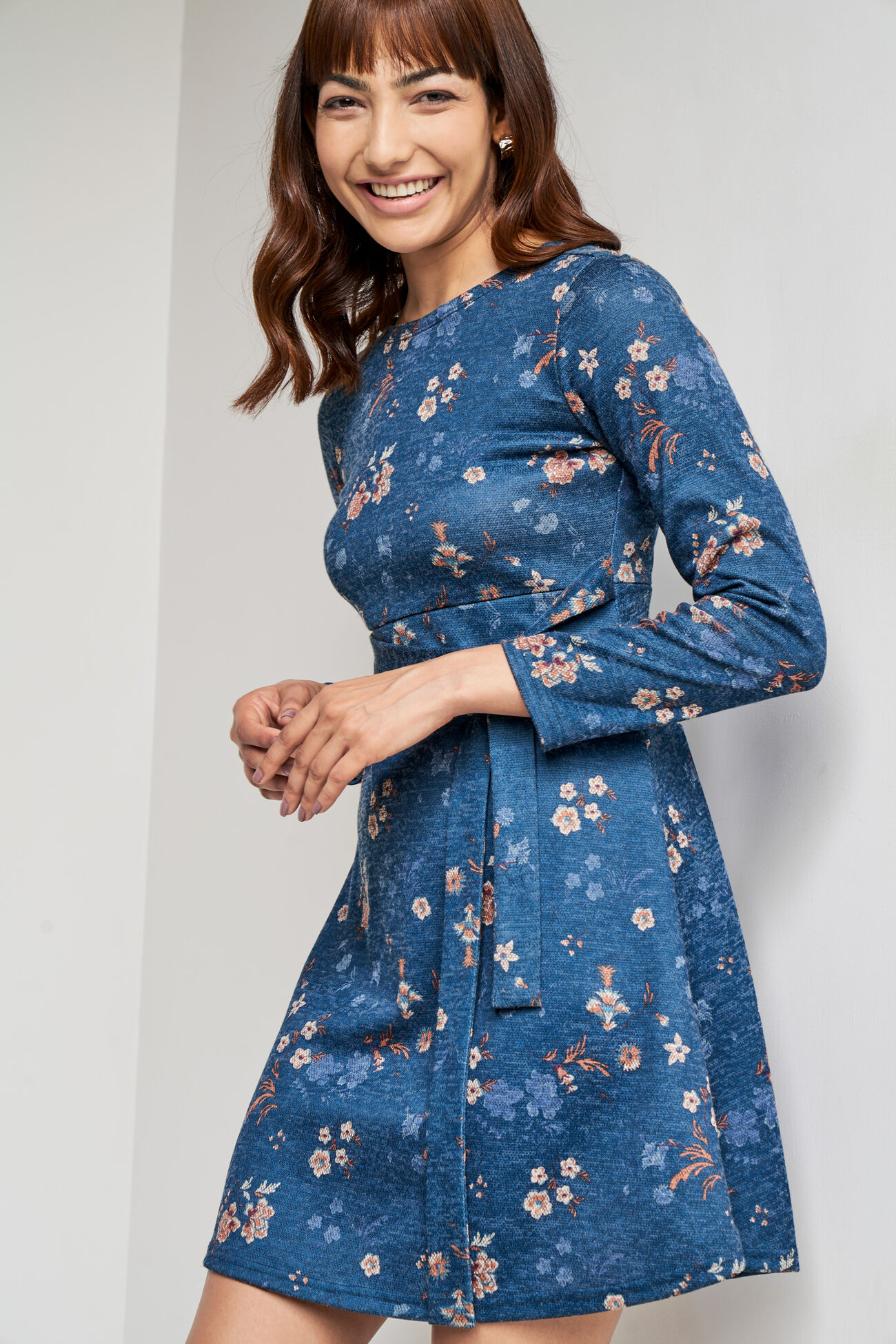 Multi Color Floral Straight Dress, Multi Color, image 5