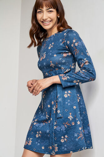 Multi Color Floral Straight Dress, Multi Color, image 5