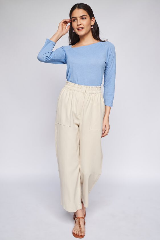 2 - Blue Solid Sheath Top, image 3