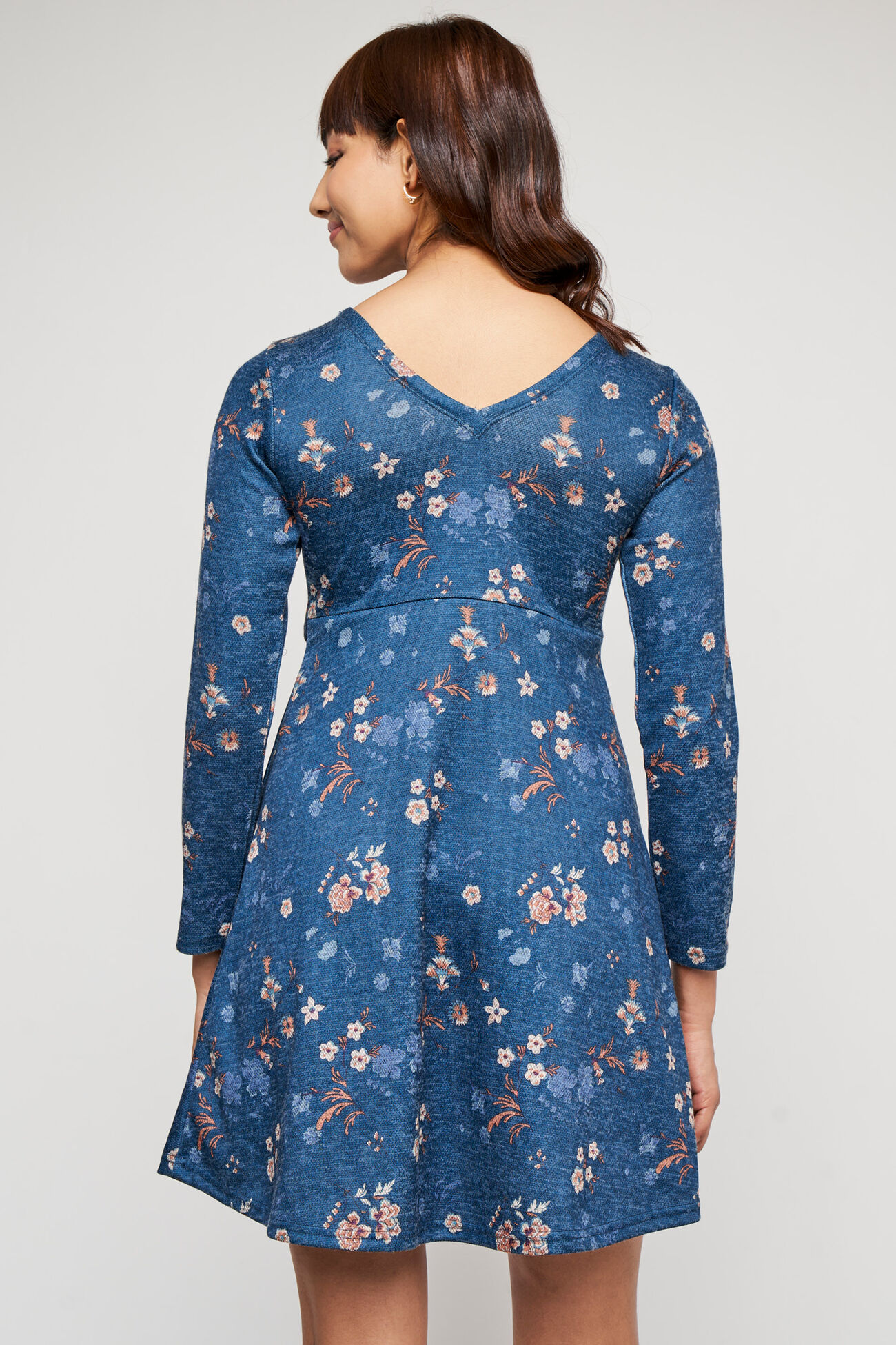 Multi Color Floral Straight Dress, Multi Color, image 4