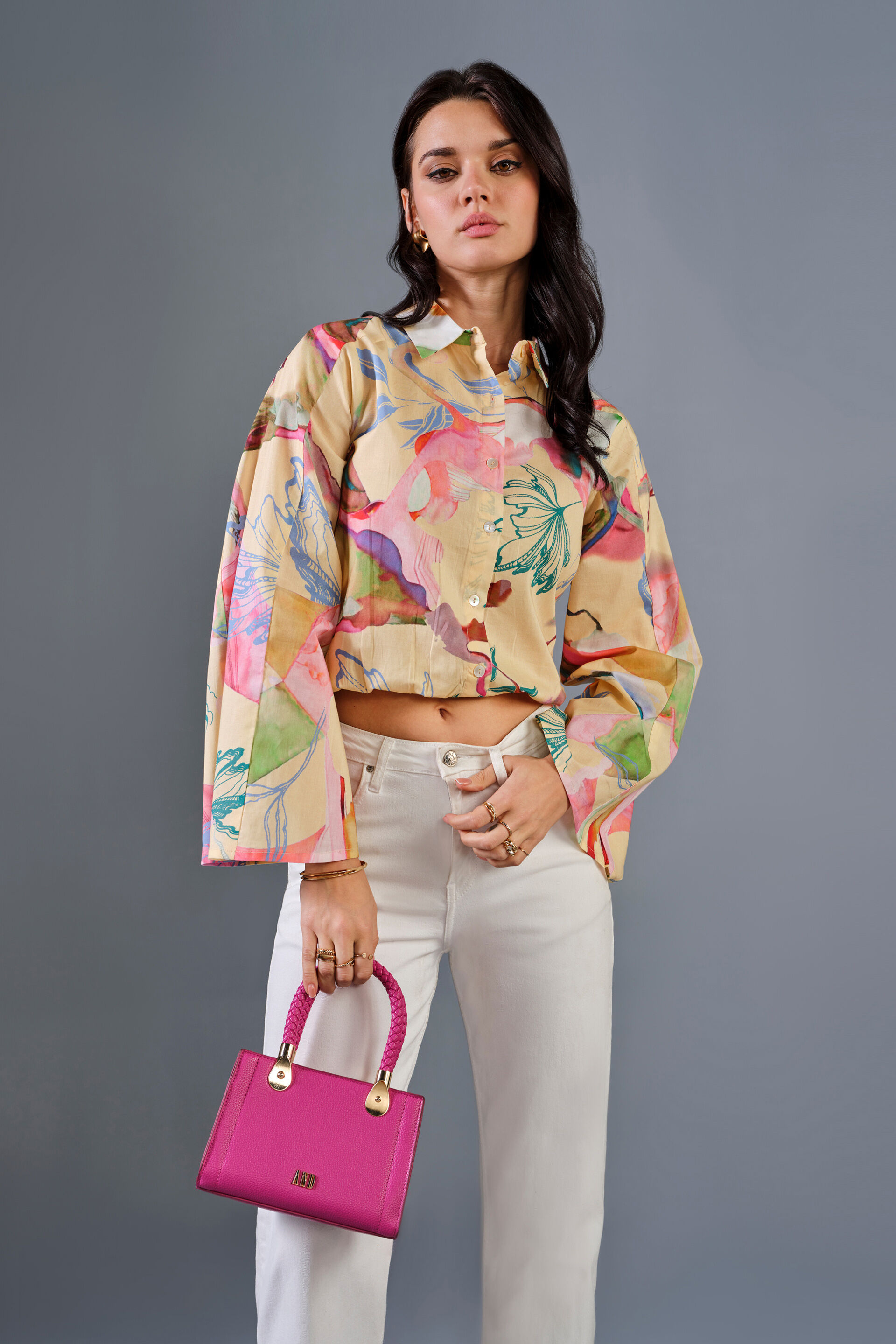 Nirvana Cotton Shirt, Multi Color, image 3