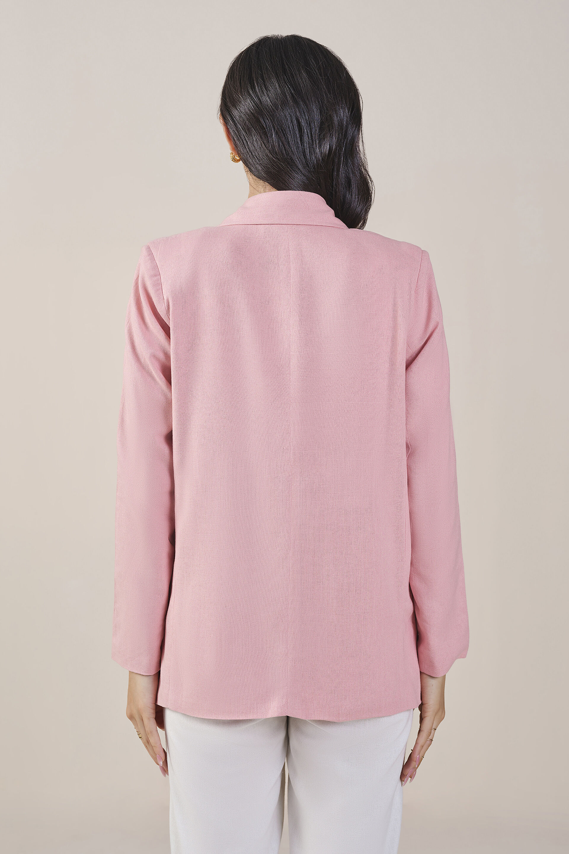 Modernist Blazer, Peach, image 4