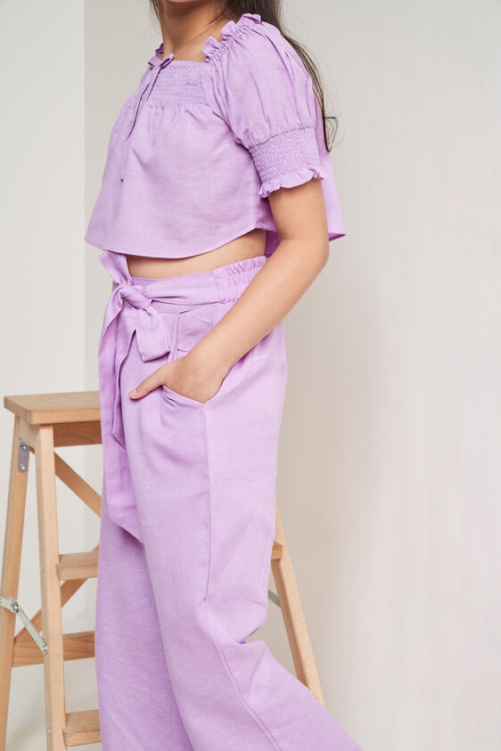 Lilac Solid Flounce Suit, Lilac, image 5