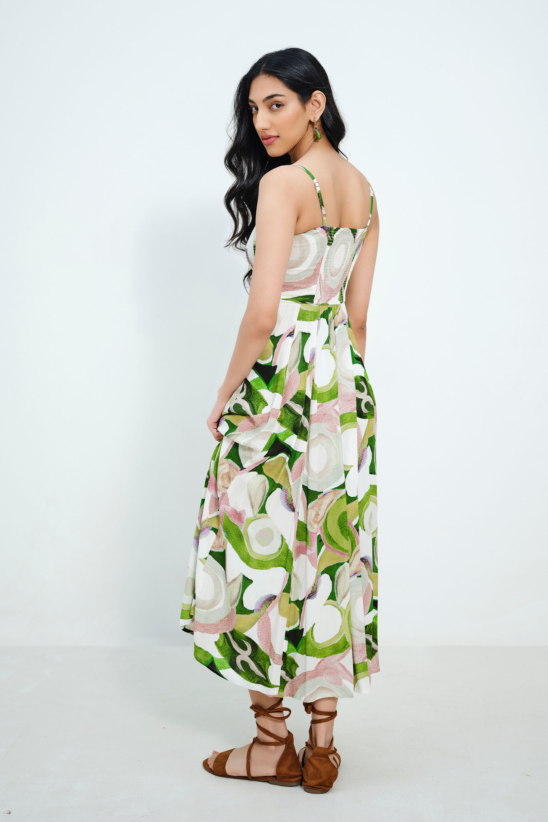 Hint Of Pink Dress, Green, image 7