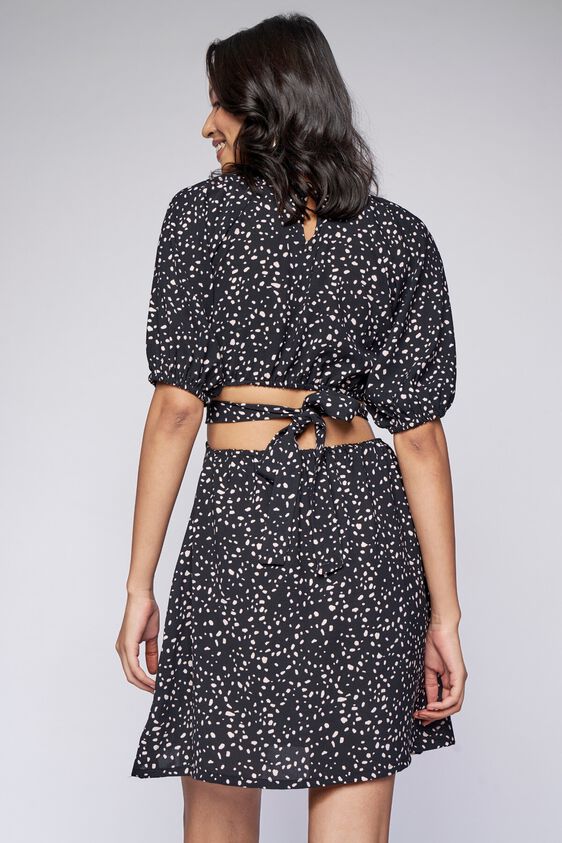 5 - Black Polka Dots Cut Out Dress, image 5