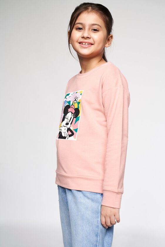 5 - Pink Graphic Straight Sweatshirt, image 5