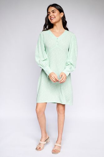 2 - Sage Green Straight Shift Dress, image 2