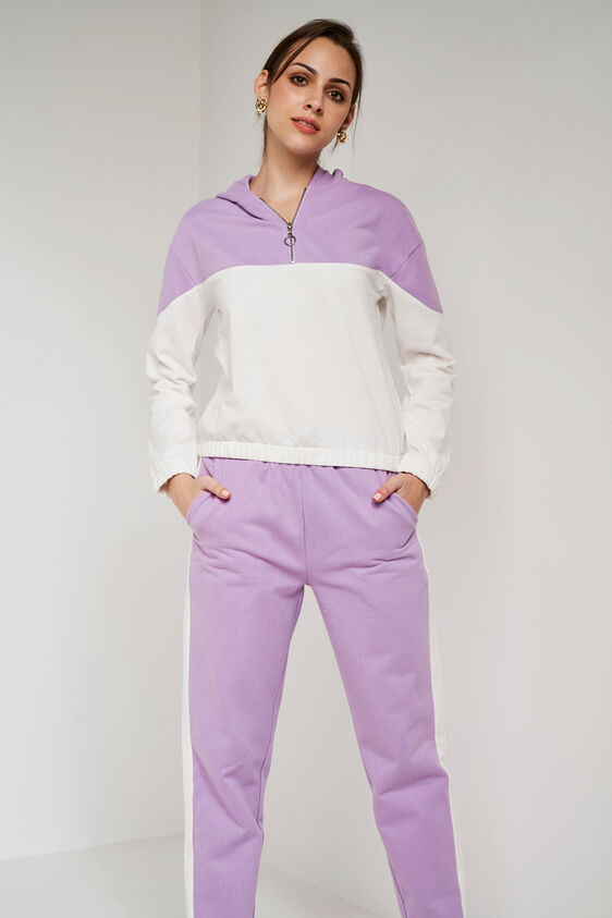 Lilac Blouson Straight Suit, Lilac, image 4
