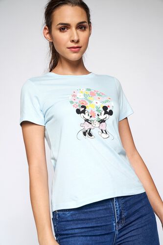 3 - Powder Blue Graphic Straight Top, image 3