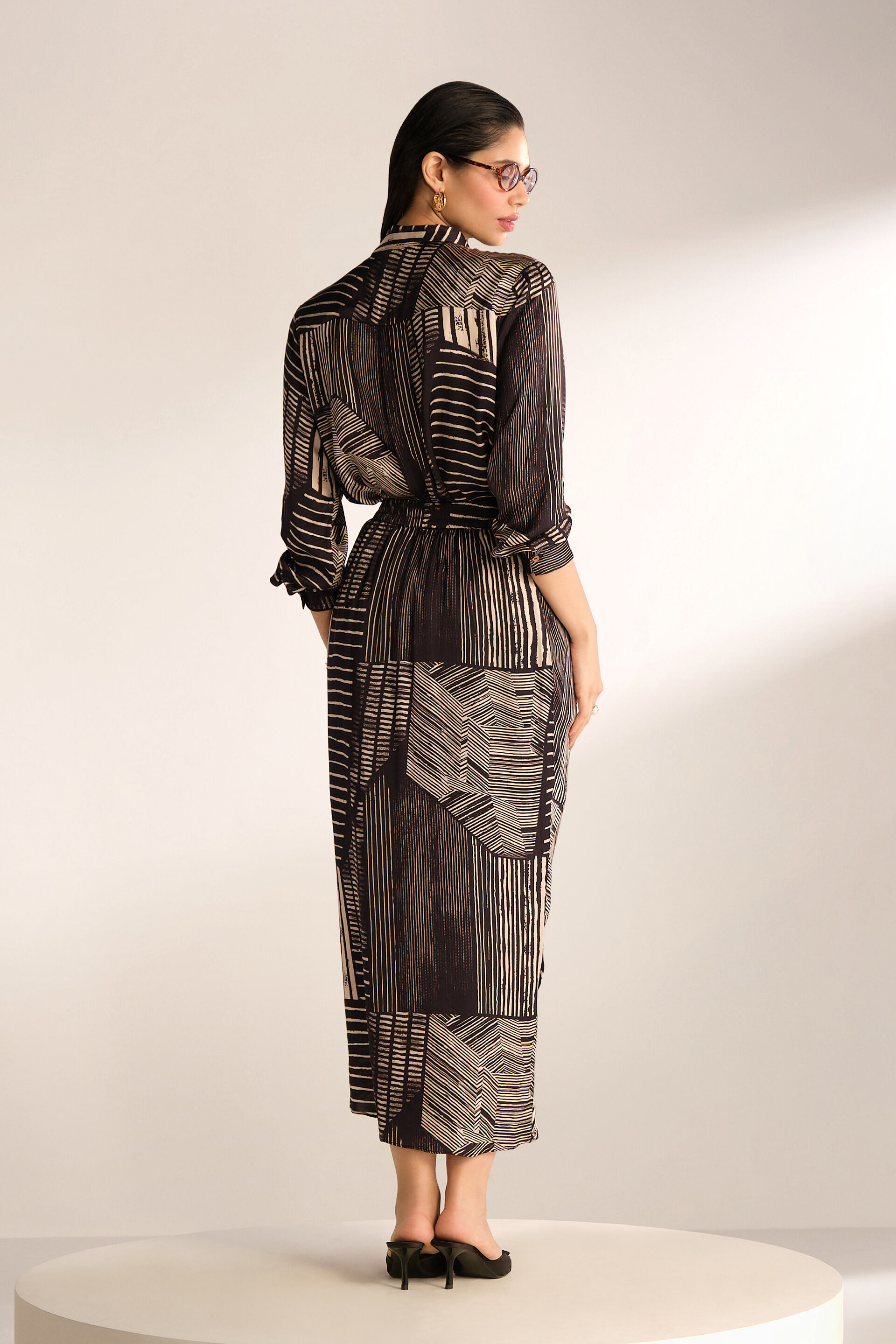 Shanda Modal Skirt Set, Black, image 5