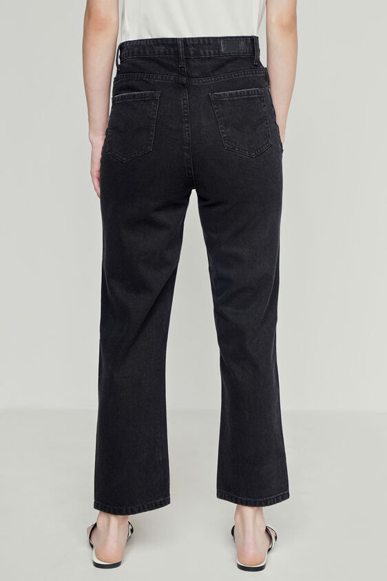 Black Solid Straight Bottom, Black, image 4