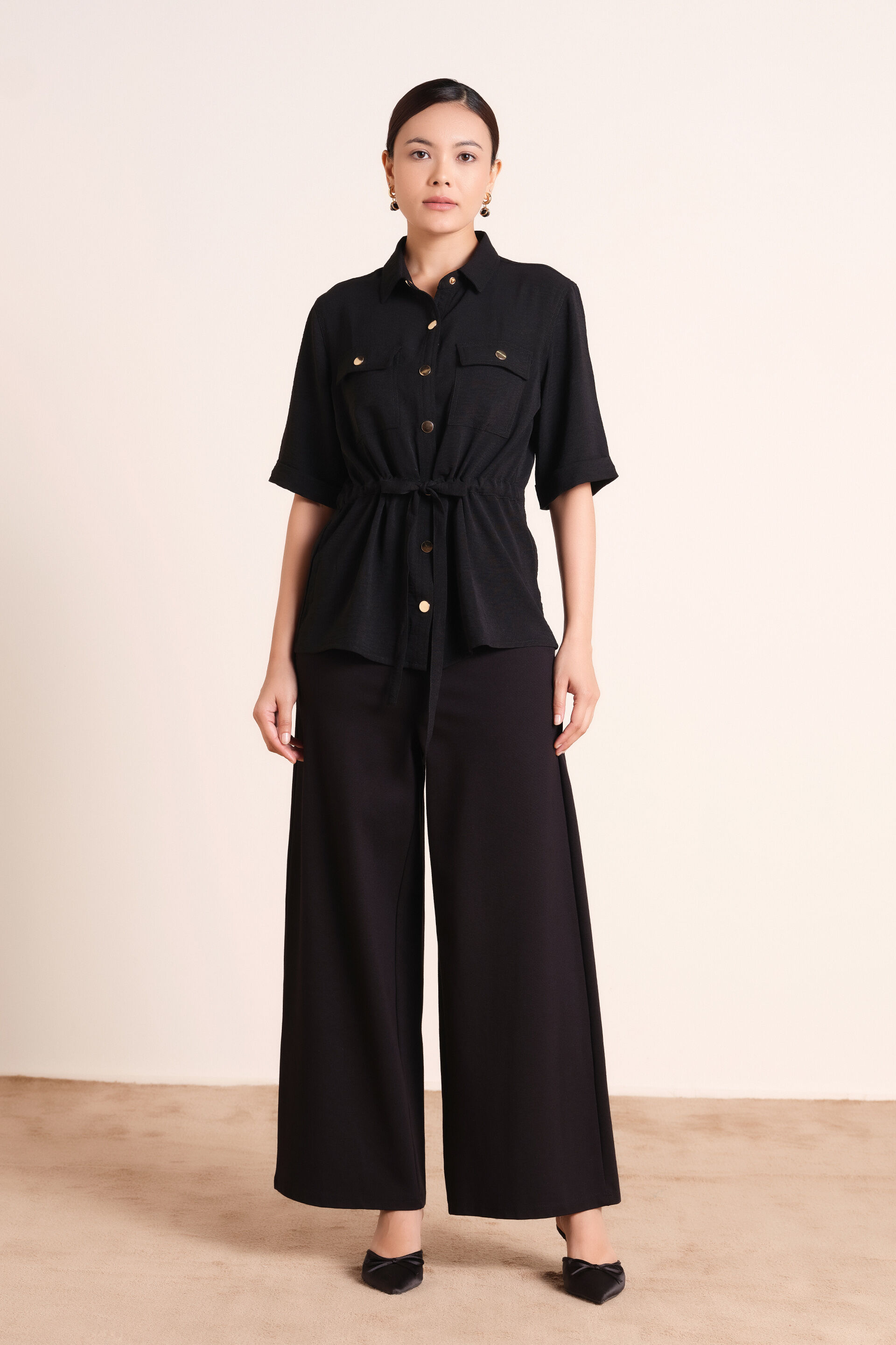Elin Black Shirt, Black, image 8