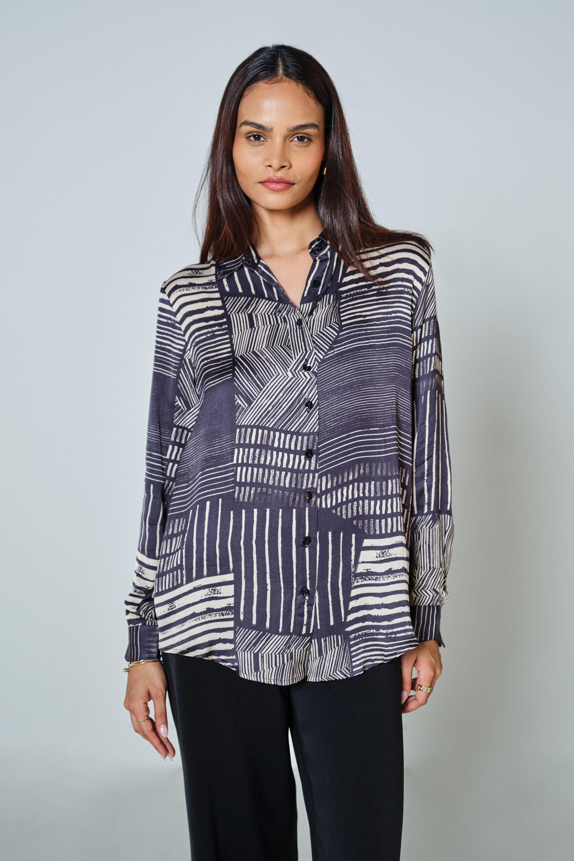 Avocet Modal Shirt, Black, image 1